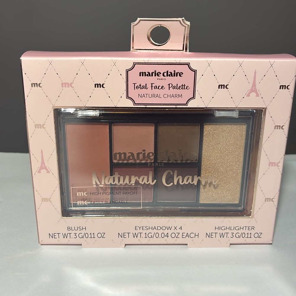 🌿Marie Claire Paris Total Face Palette – Natural Charm